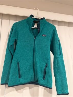 Patagonia Kids Teal Full-Zip Fleece Jacket